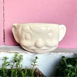CUTE little vintage creamer, could be an elf, clown, grandpa etc, hand made